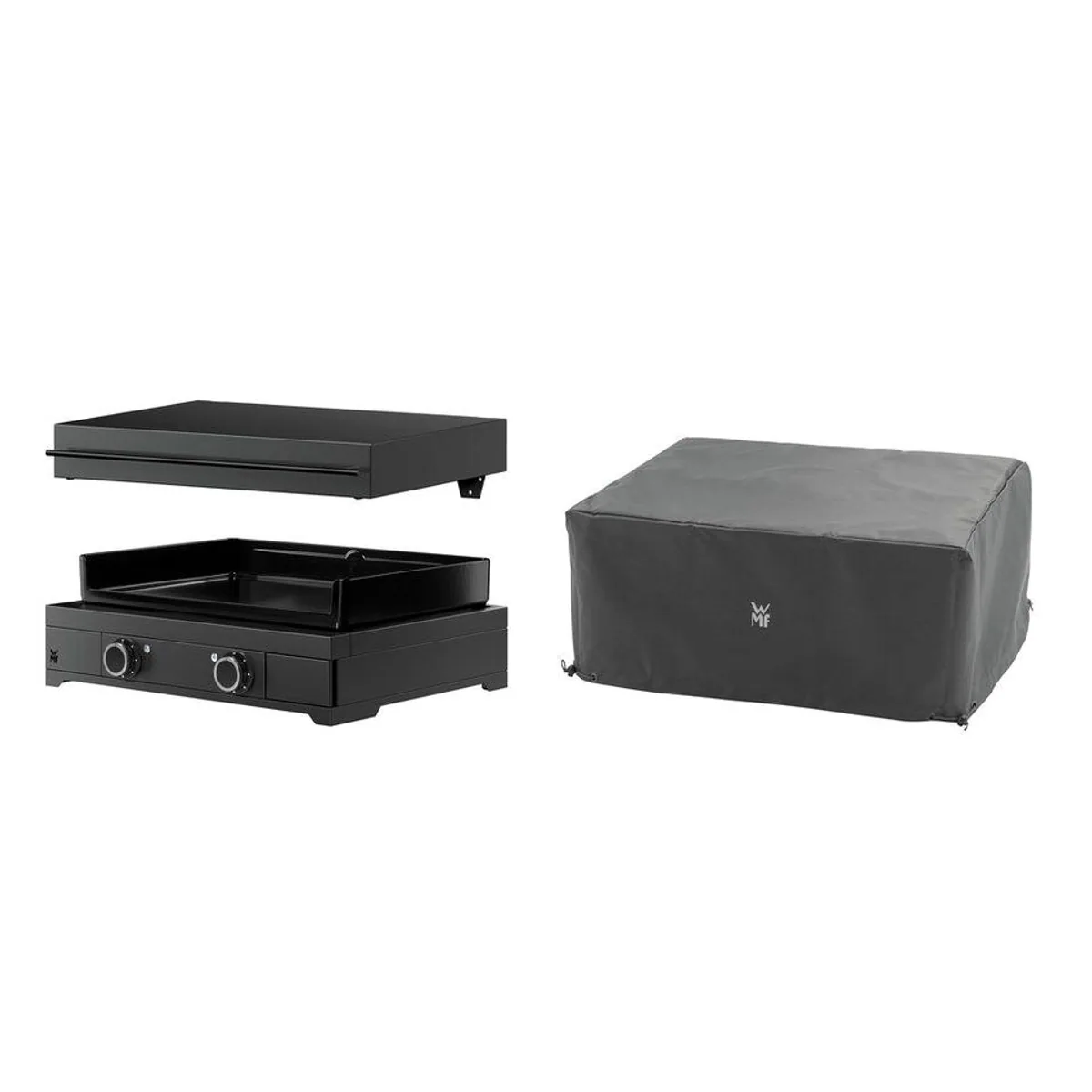 WMF Plancha Set 60E, 3200 W, große Grillfläche, gleichmäßige Wärmeverteilung