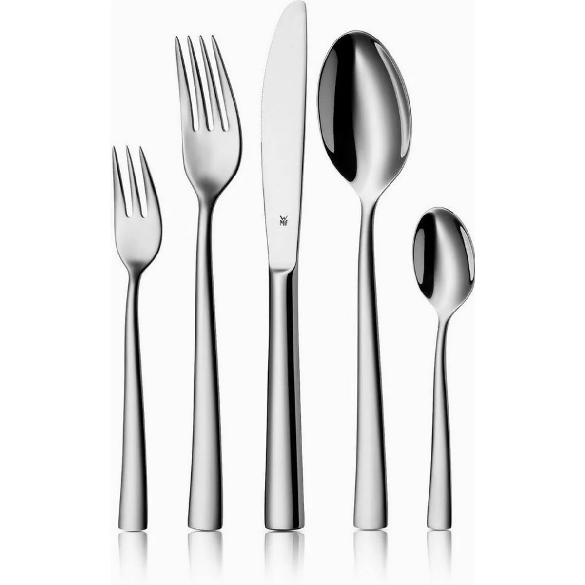 WMF Besteck-Set Philadelphia, ergonomische Form, Wellenschliff, 30-tlg.