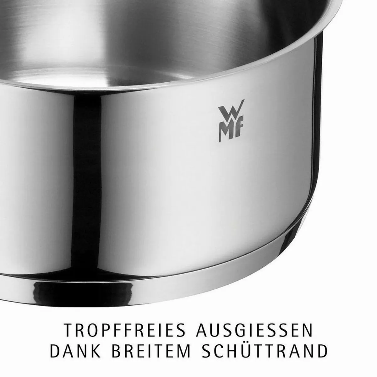 WMF Diadem Plus Topf-Set, 6-tlg, Cromargan Edelstahl, Glasdeckel 4