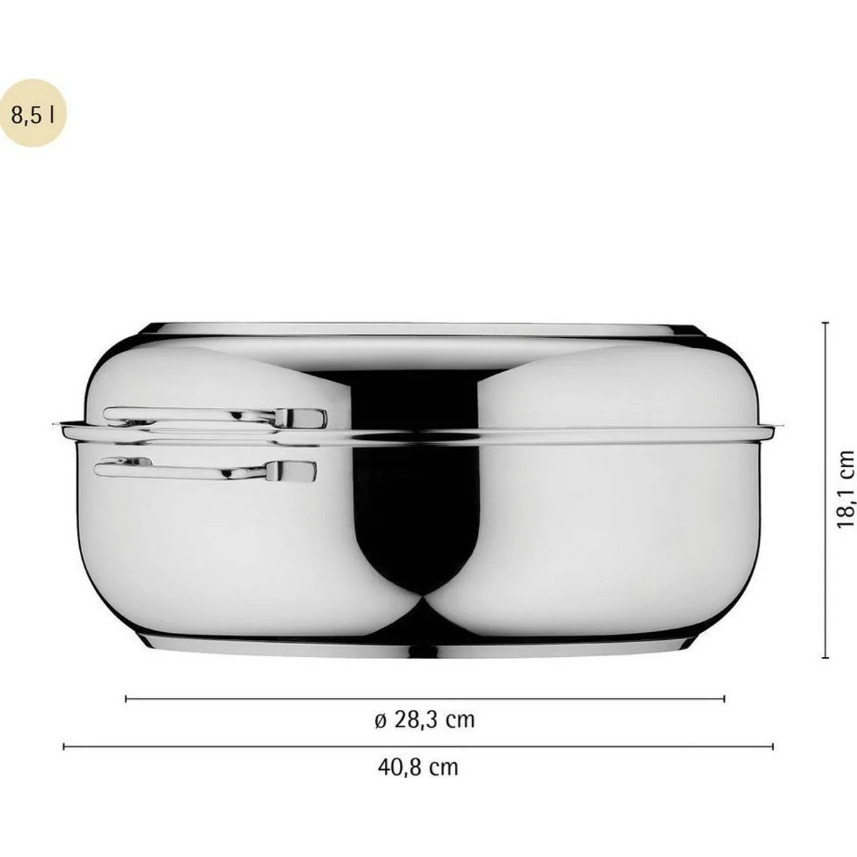 WMF Bräter Schmortopf mit Deckel, Induktion, vielseitig einsetzbar 4