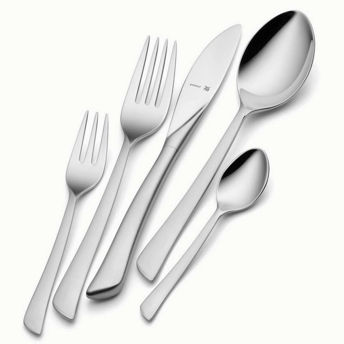 WMF Besteck-Set Virginia, 30-teilig, ergonomisch, spülmaschinenfest, Cromargan protect 2