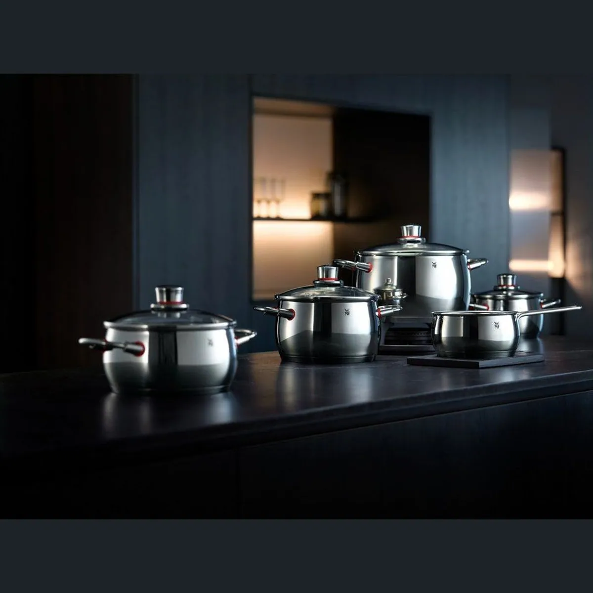 WMF Topf-Set Quality One, 11-teilig, Cool+ Technologie, TransTherm-Allherdboden 2