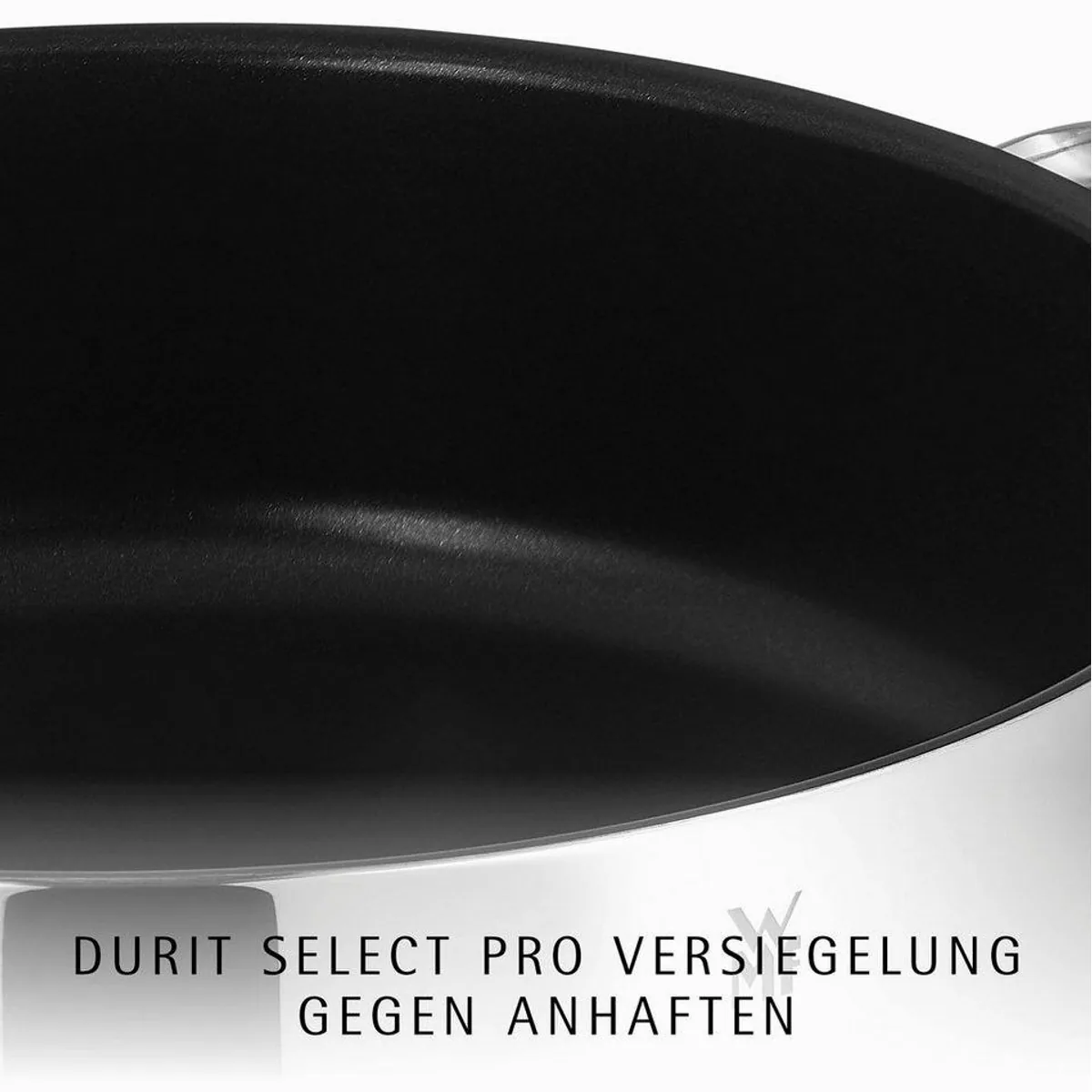 WMF Schmorpfanne Devil Bräter Ø 28 cm, Induktionsgeeignet, Mit Glasdeckel, 5l Volumen 2