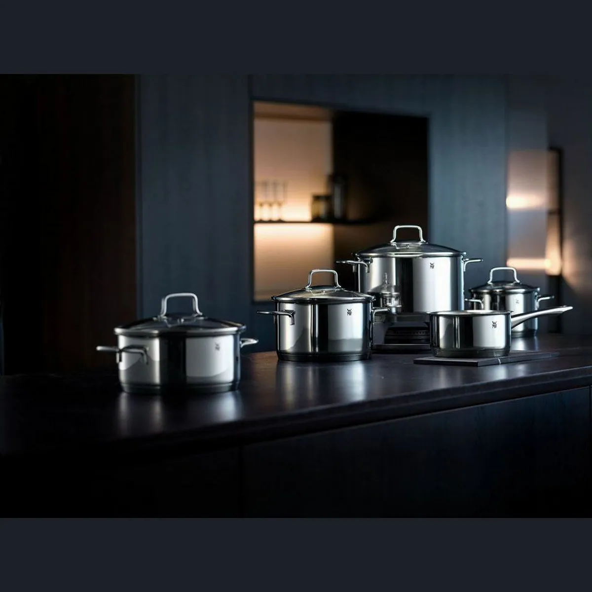 WMF Astoria Topf-Set, 11-teilig, Induktion, Glasdeckel, Cromargan Edelstahl 2