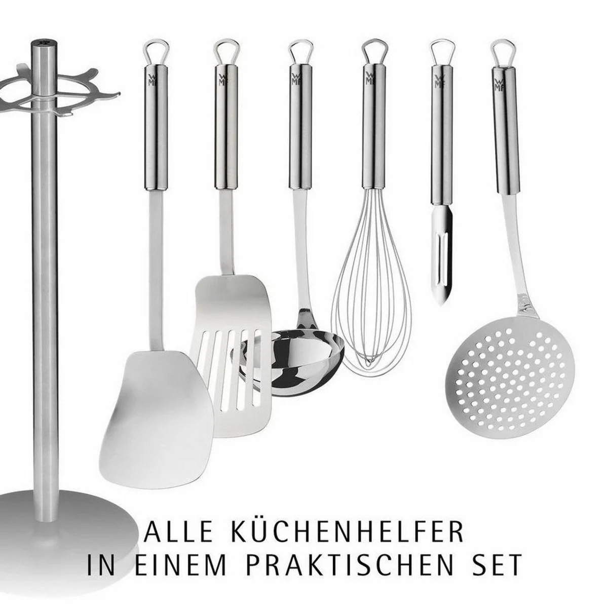 WMF Profi Plus Kochbesteck-Set, 7-teilig, aus Cromargan Edelstahl — robust, spülmaschinengeeignet, platzsparend 2