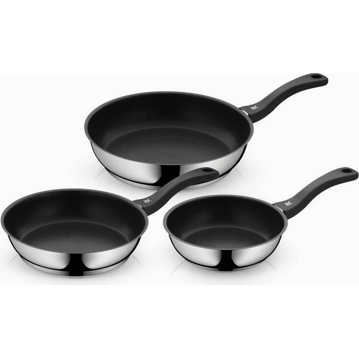 WMF Pfannen-Set Devil, 3-tlg., Induktionsgeeignet, Ergonomischer Griff