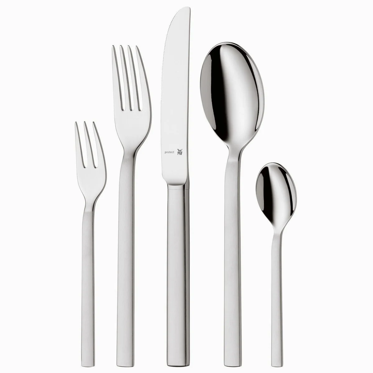 WMF Besteck-Set Lyric Plus, 66-teilig, für 12 Personen, Cromargan protect