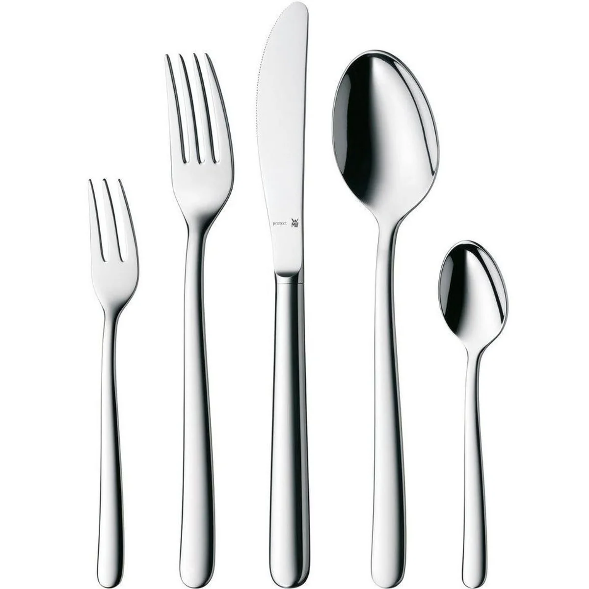 WMF Besteck-Set Kult Plus, 66-teilig, für 12 Personen, Cromargan protect