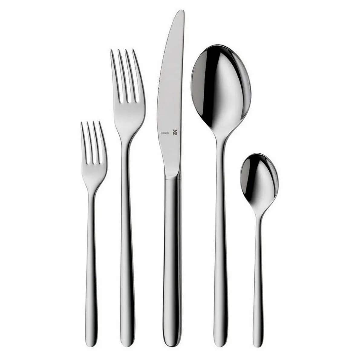 WMF Flame Plus Besteck-Set, 66-teilig, Cromargan protect, Edelstahl 5