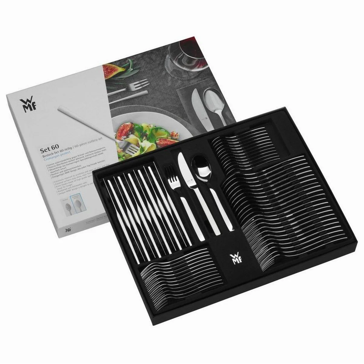 WMF Alteo Besteck-Set, 60-teilig, Cromargan Edelstahl rostfrei 18/10, geschmacksneutral 3