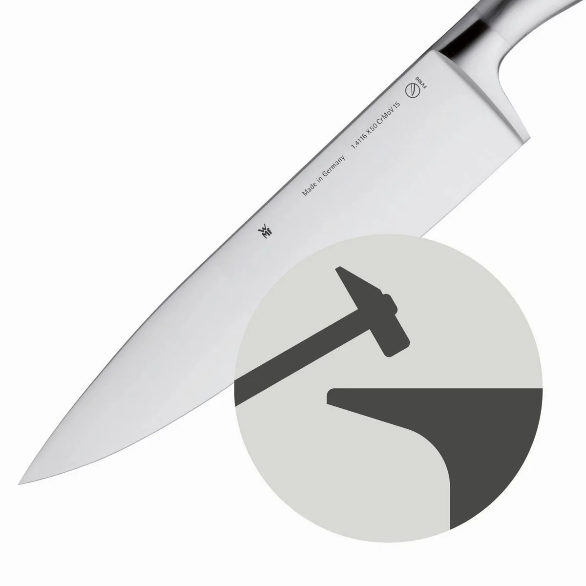 WMF Grand Gourmet Steakmesser Set, 4-teilig, ergonomischer Griff, rostfreier Klingenstahl 3