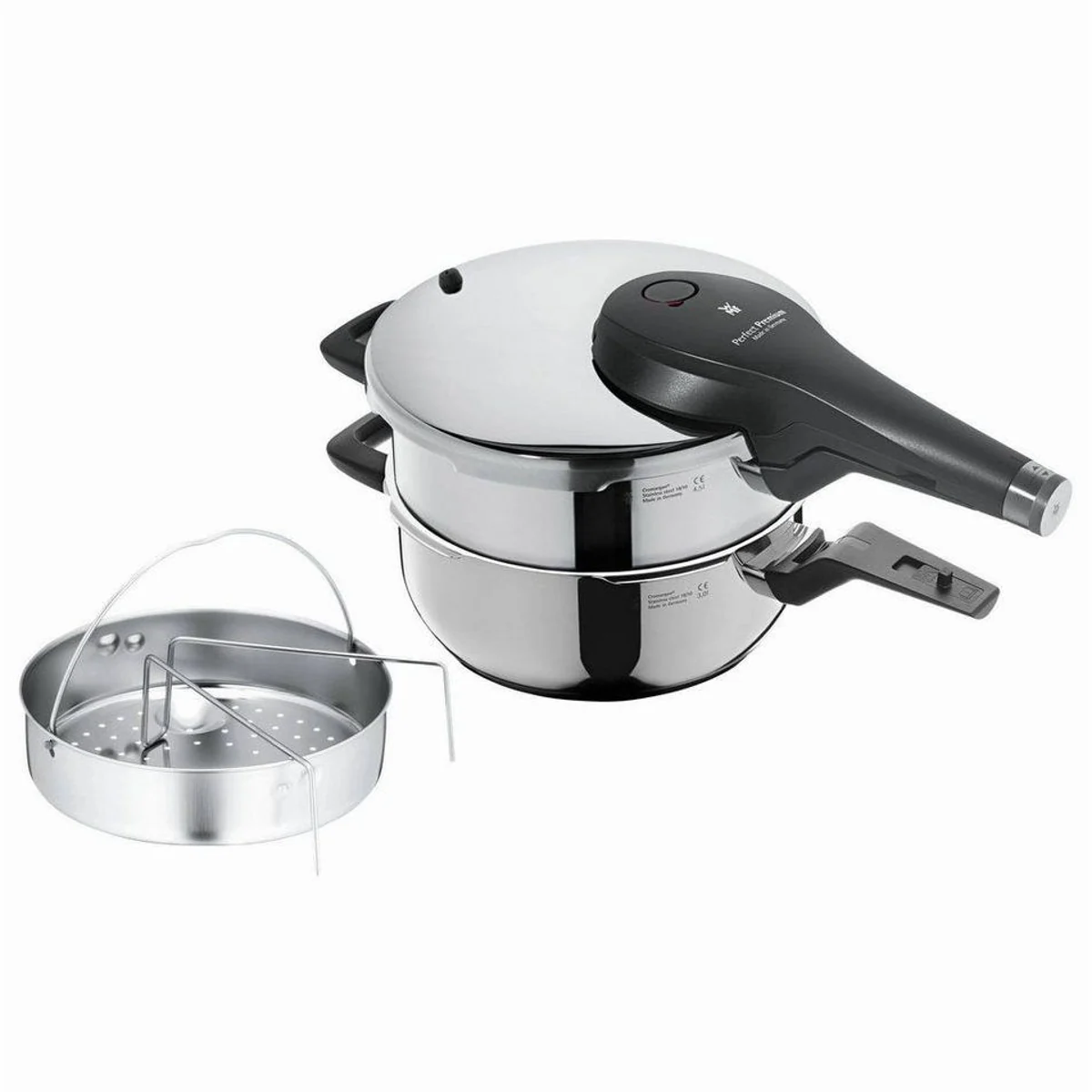 WMF Perfect Premium One Pot Schnellkochtopf-Set, 4,5l, vielseitig und energiesparend