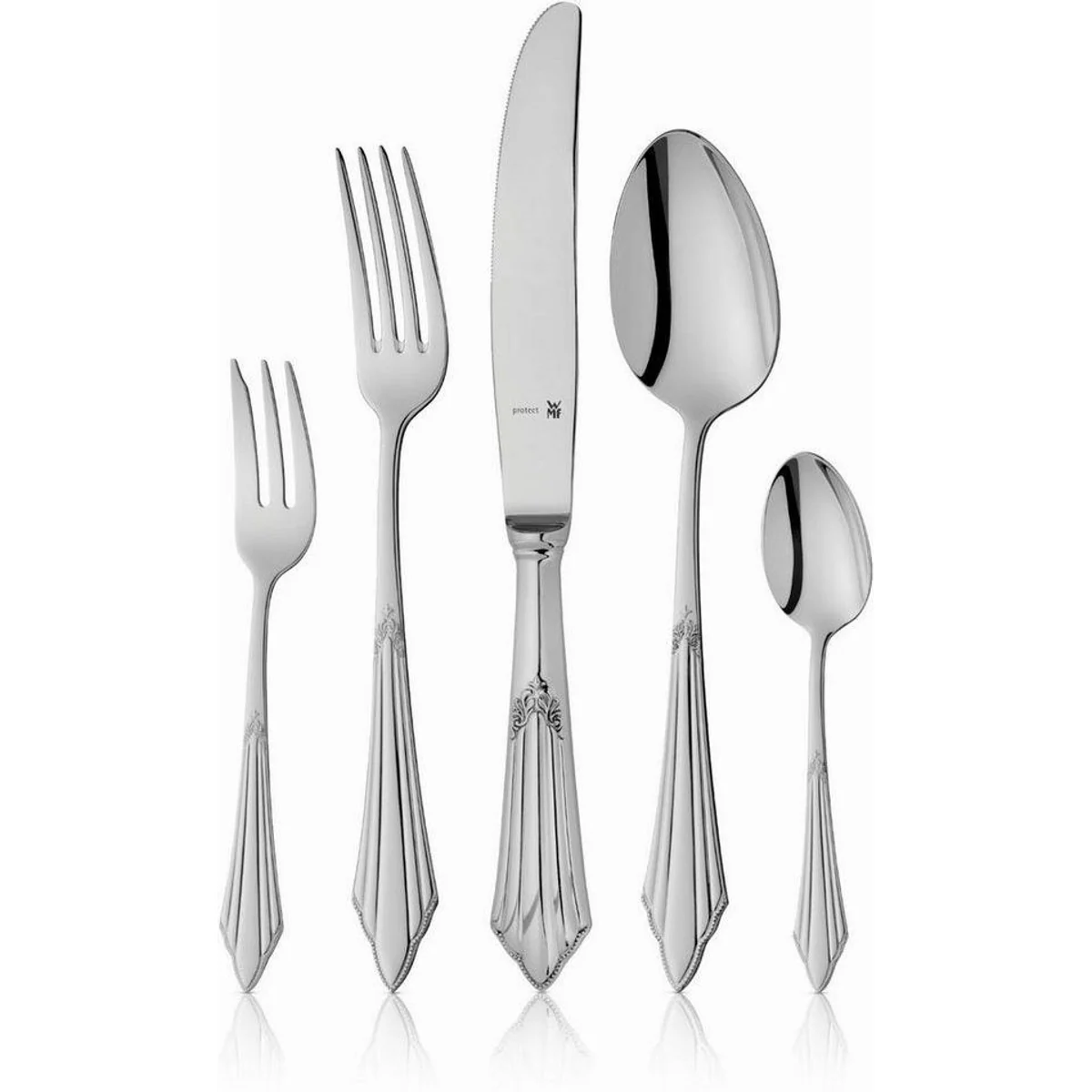WMF Besteck-Set Fächer, 30-teilig, ergonomisch, Cromargan protect