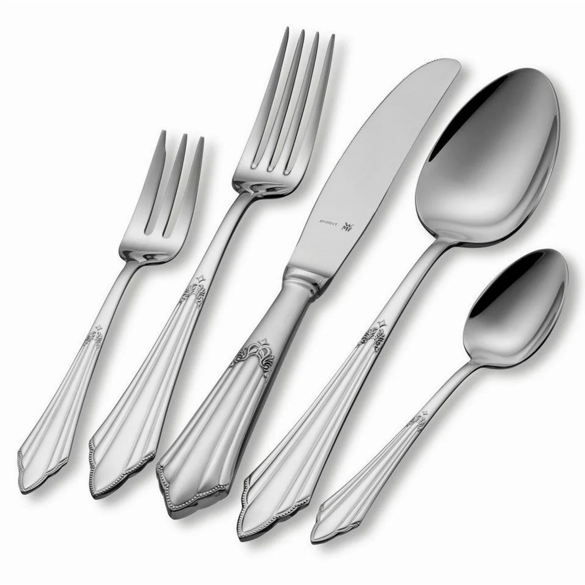 WMF Besteck-Set Fächer, 30-teilig, ergonomisch, Cromargan protect 2