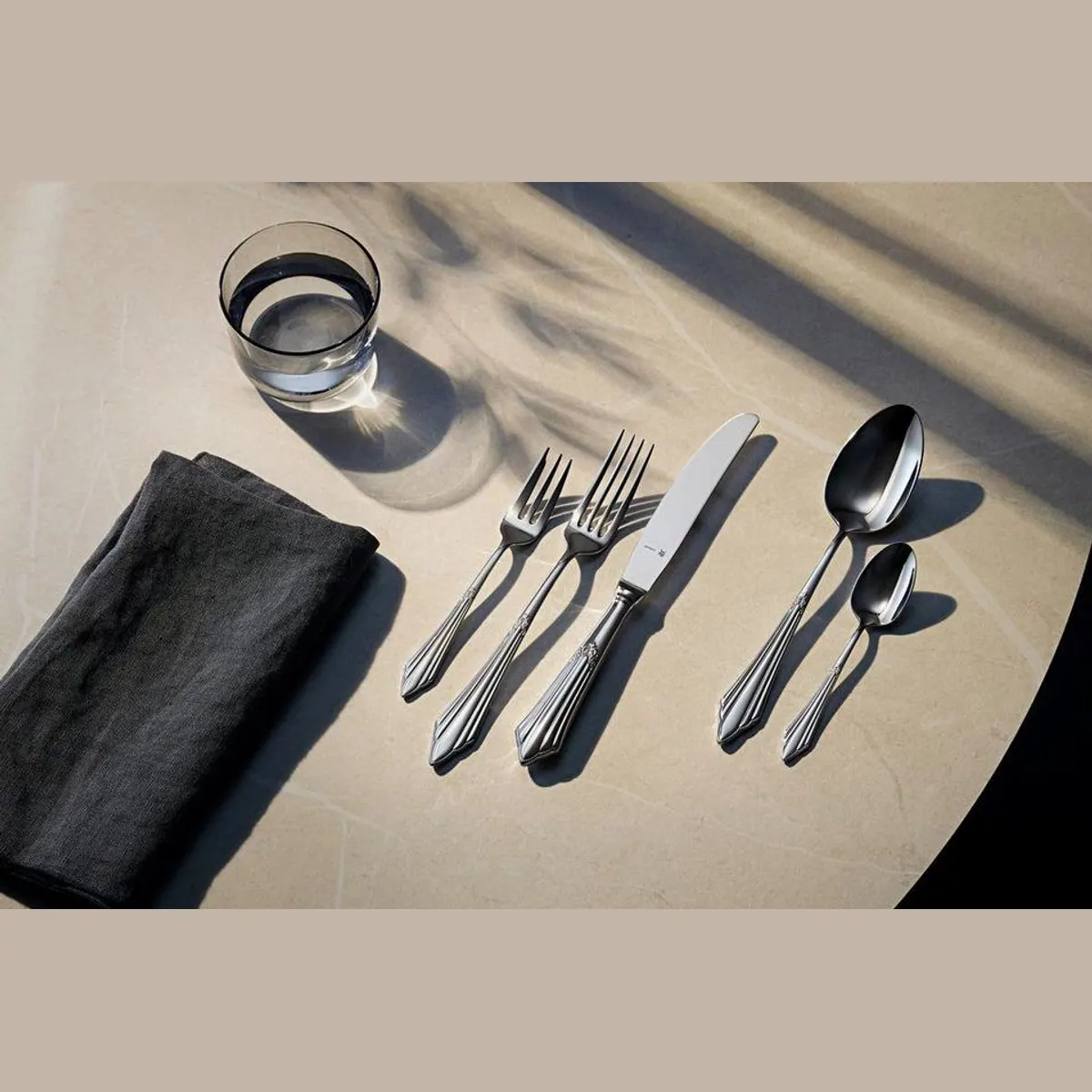 WMF Besteck-Set Fächer, 30-teilig, ergonomisch, Cromargan protect 5