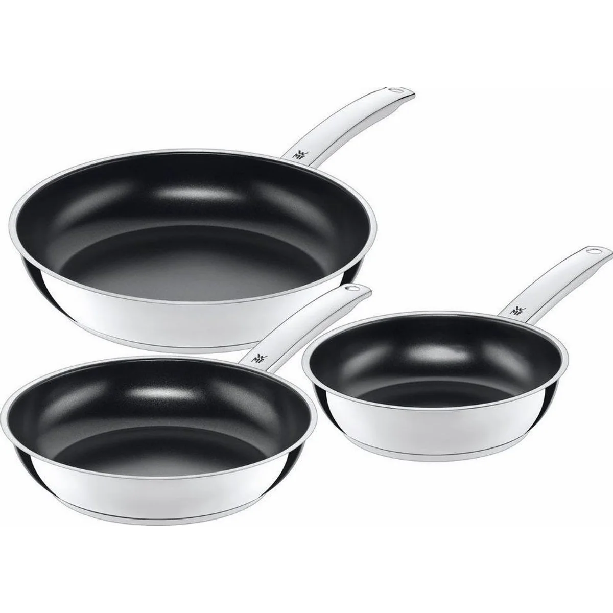 WMF Durado Pfannen-Set, 3-teilig, keramische Antihaftversiegelung, Cromargan Edelstahl