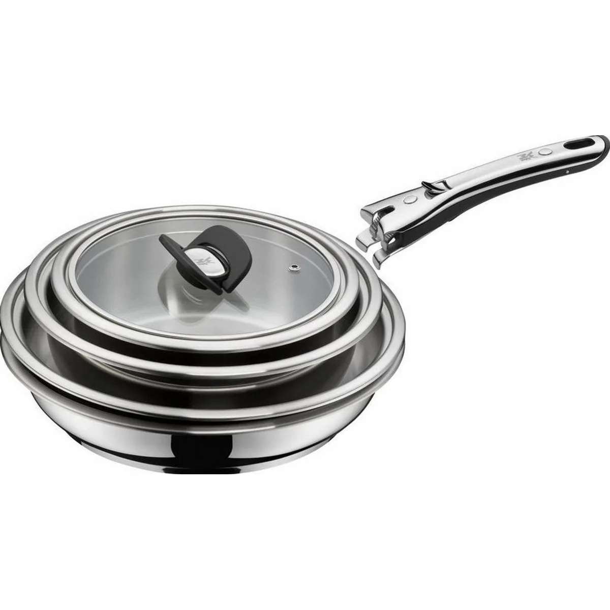 WMF Click&Serve Kochgeschirr Set, 7-teilig, Edelstahl rostfrei 18/10, vielseitig einsetzbar 2