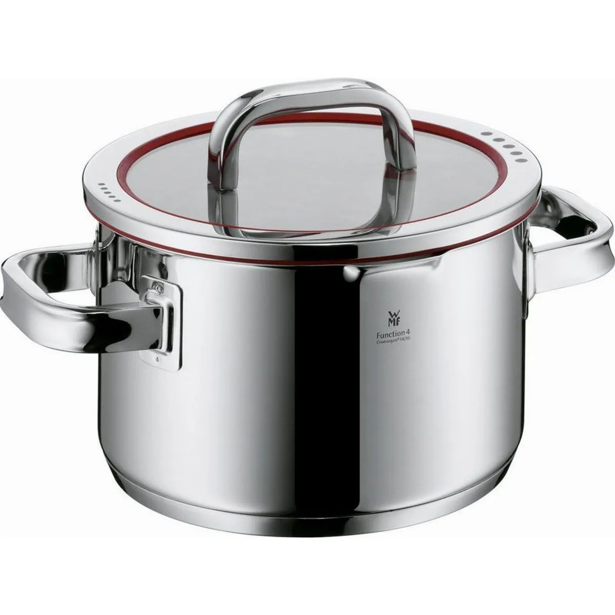 WMF Topf-Set Function 4, vielseitige Abgießfunktionen, langlebiger Cromargan Edelstahl 4