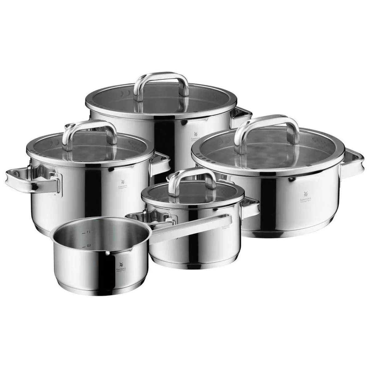 WMF Topf-Set Function 4 Advanced, 5-teilig, vielseitig einsetzbar