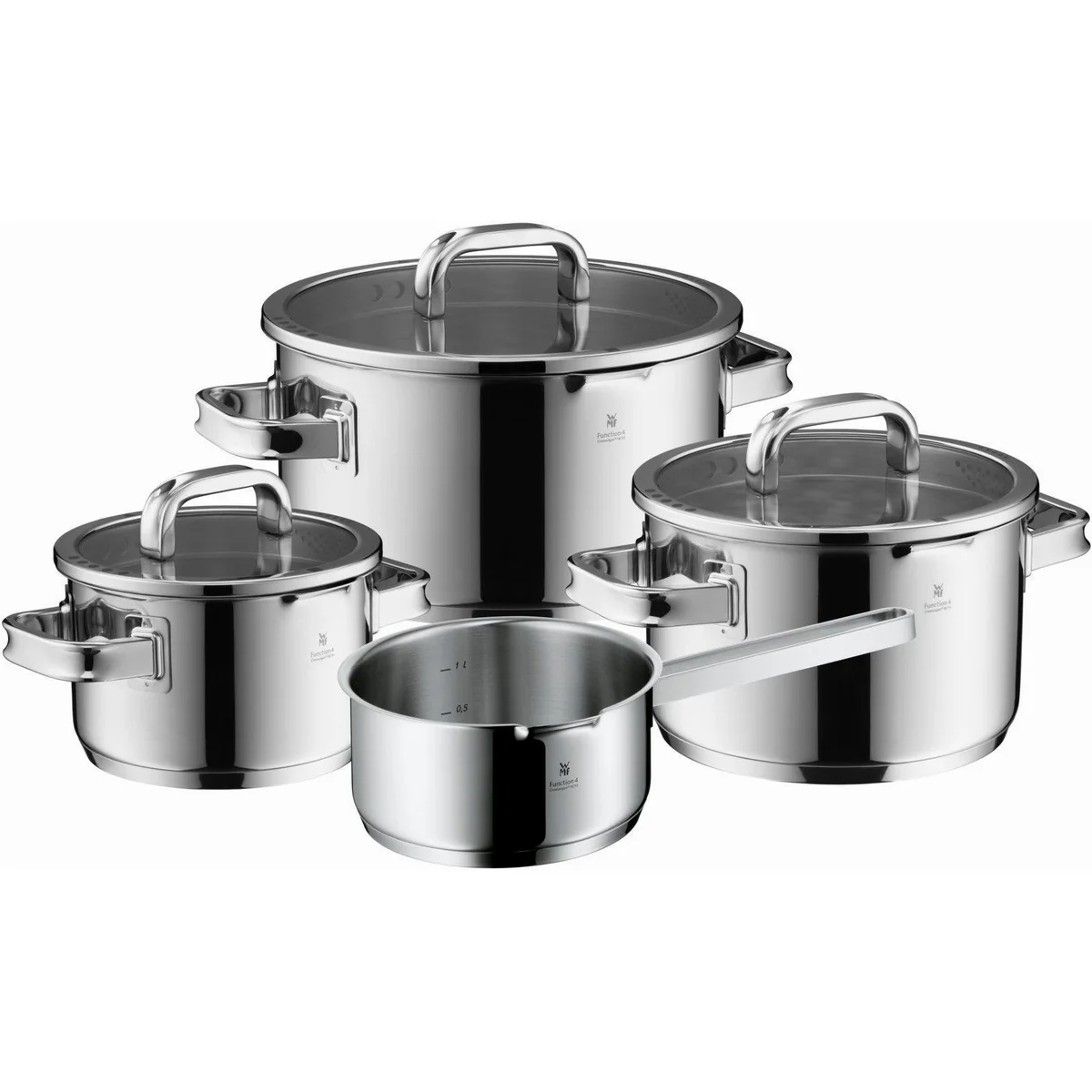 WMF Topf-Set Function 4 Advanced, 4-teilig, vielseitig und langlebig