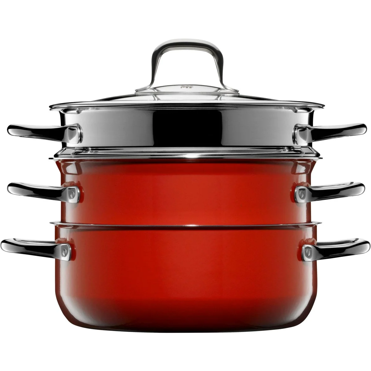 WMF Fusiontec Compact Topf-Set, 3-teilig, vielseitig und platzsparend 2