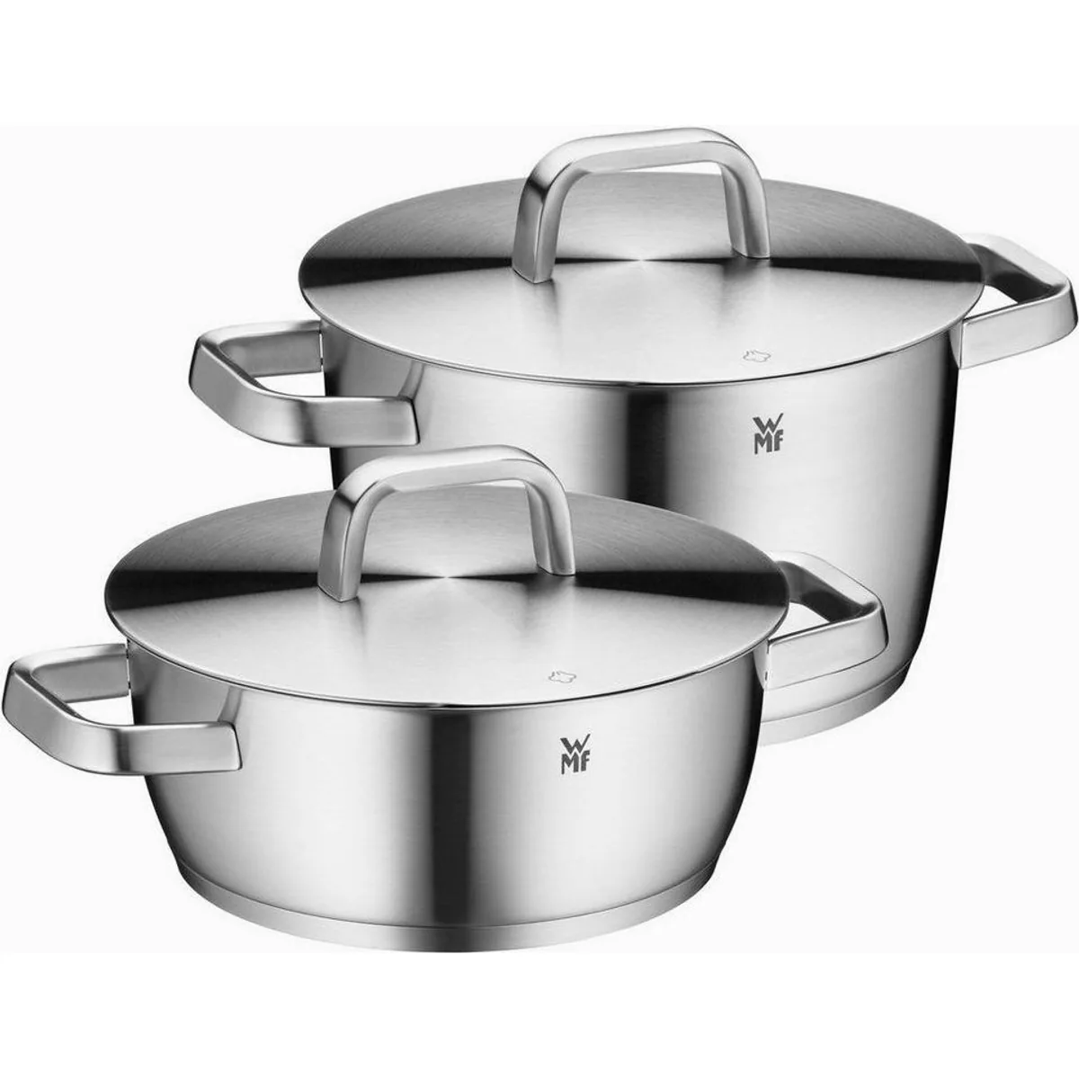 WMF Iconic Topf-Set, 2-teilig, rostfreier Edelstahl, wärmereduzierende Griffe