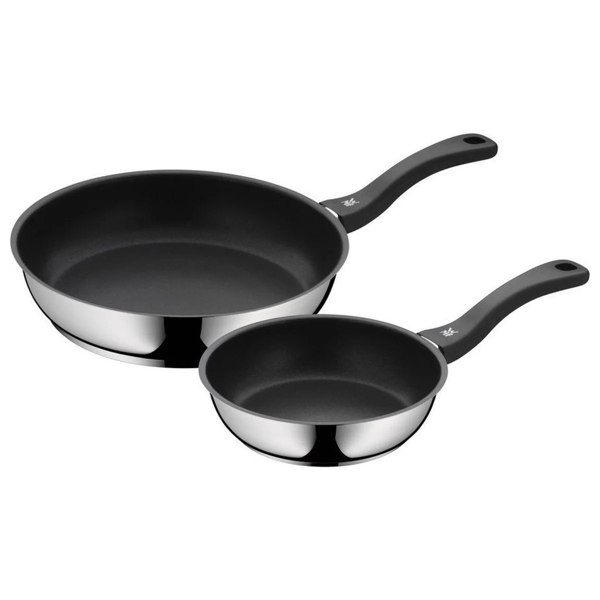 WMF Devil Pfannen-Set, 20 cm & 28 cm, Edelstahl, Antihaftbeschichtung, Induktionsgeeignet