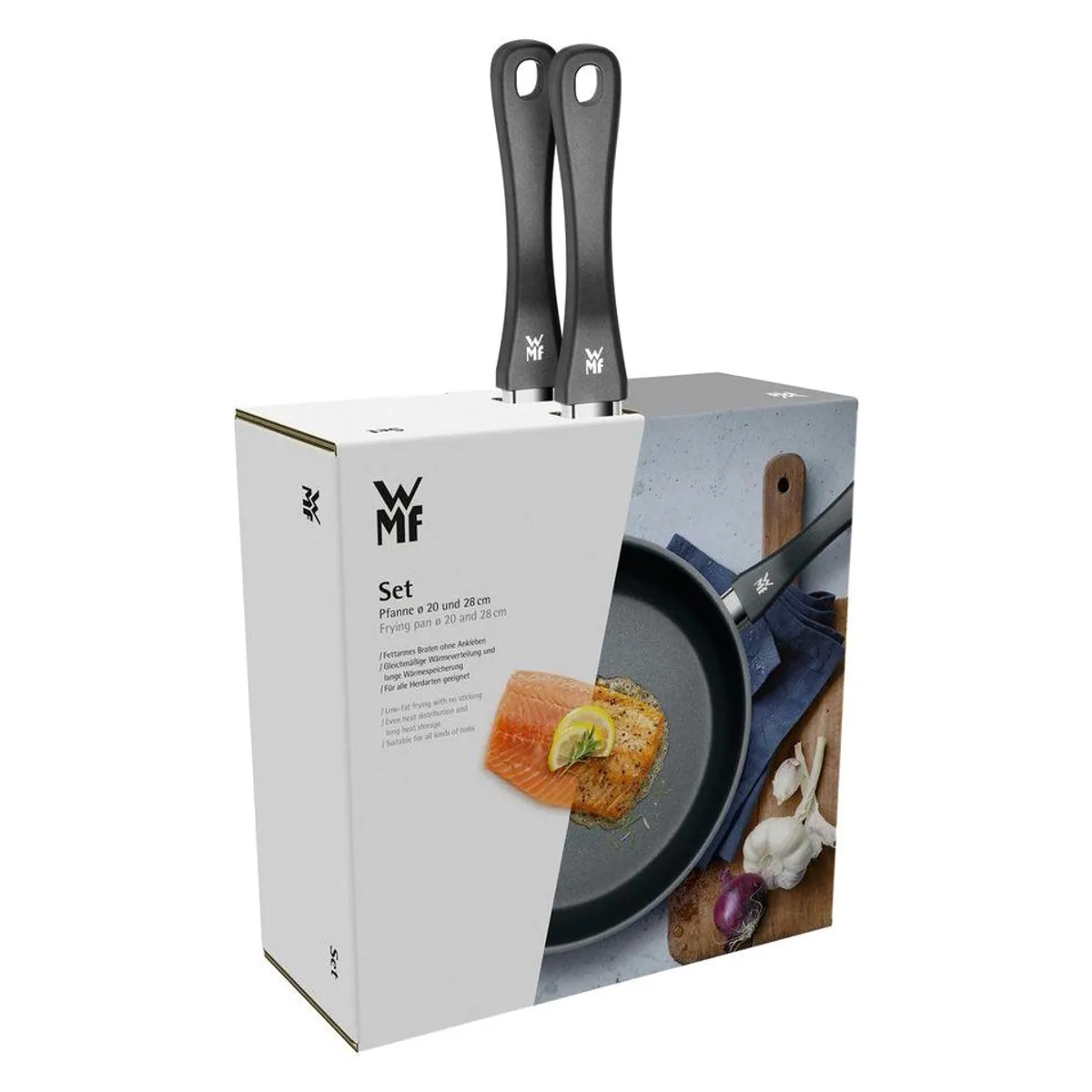 WMF Devil Pfannen-Set, 20 cm & 28 cm, Edelstahl, Antihaftbeschichtung, Induktionsgeeignet 5
