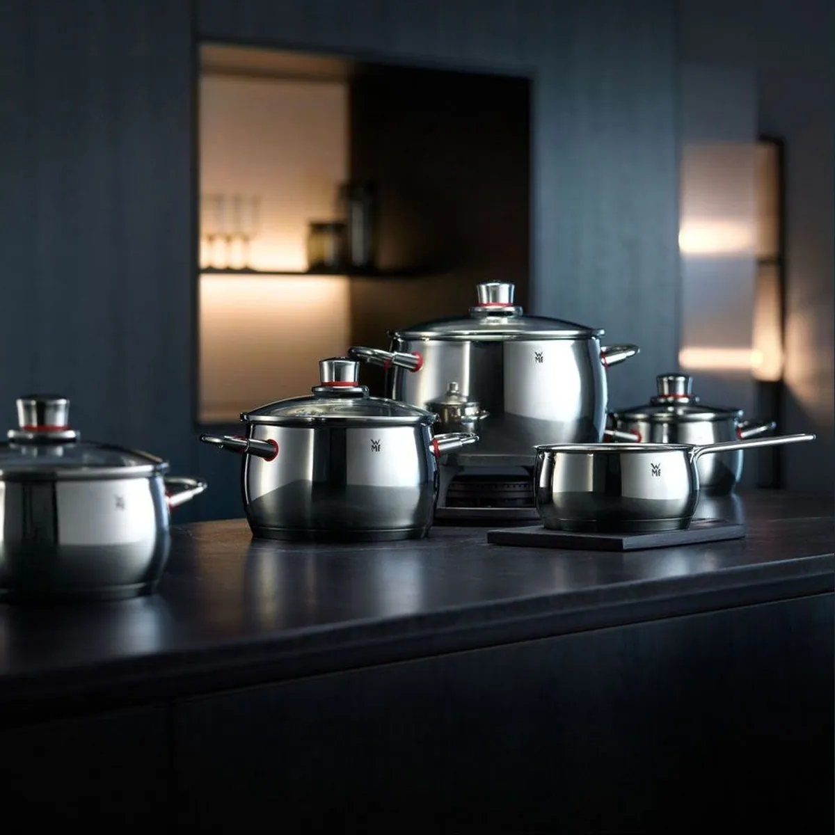 WMF Quality One Topf-Set, 5-teilig, Induktionstauglich, Cool+ Technologie 5
