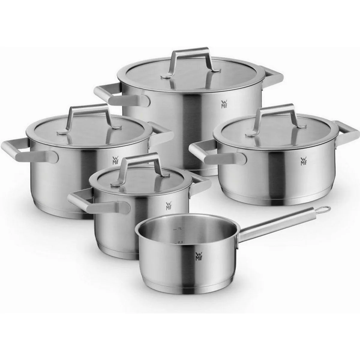 WMF Comfort Line Topf-Set, 5-teilig, Induktionsgeeignet, Hochwertiger Edelstahl