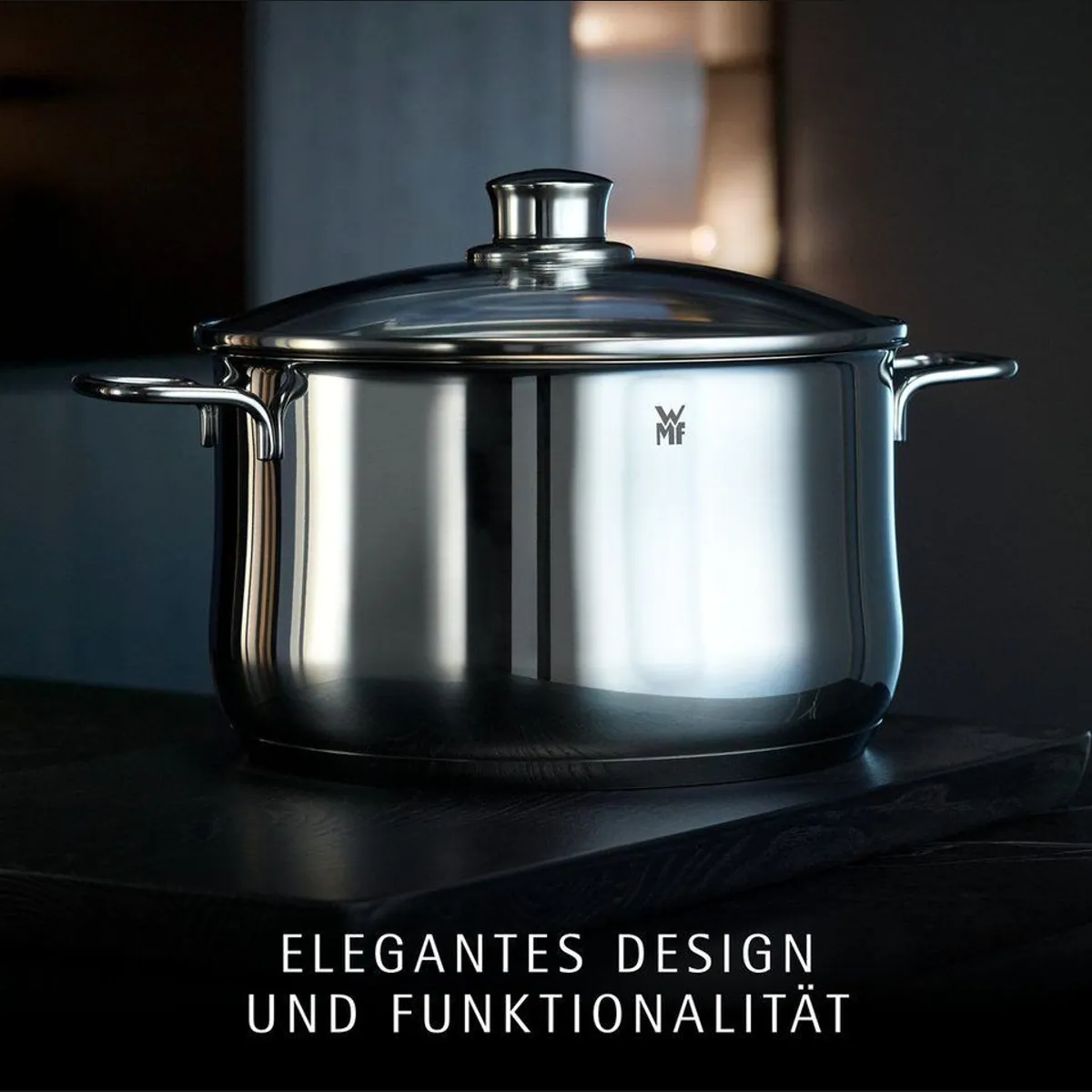 WMF Diadem Plus Topf-Set, 9-teilig, Cromargan Edelstahl, TransTherm-Allherdboden 2