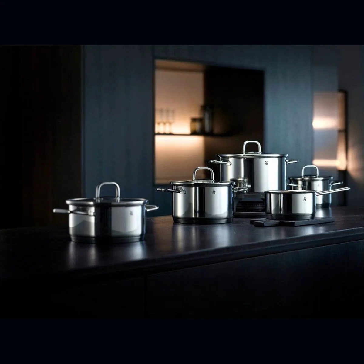 WMF Topf-Set Inspiration, 9-teilig, Induktionsgeeignet, Glasdeckel 5
