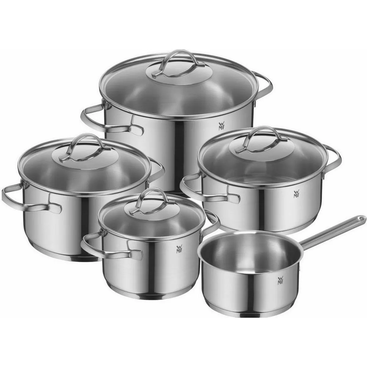 WMF Provence Plus Topf-Set, 5-teilig, Cromargan Edelstahl, hitzebeständig