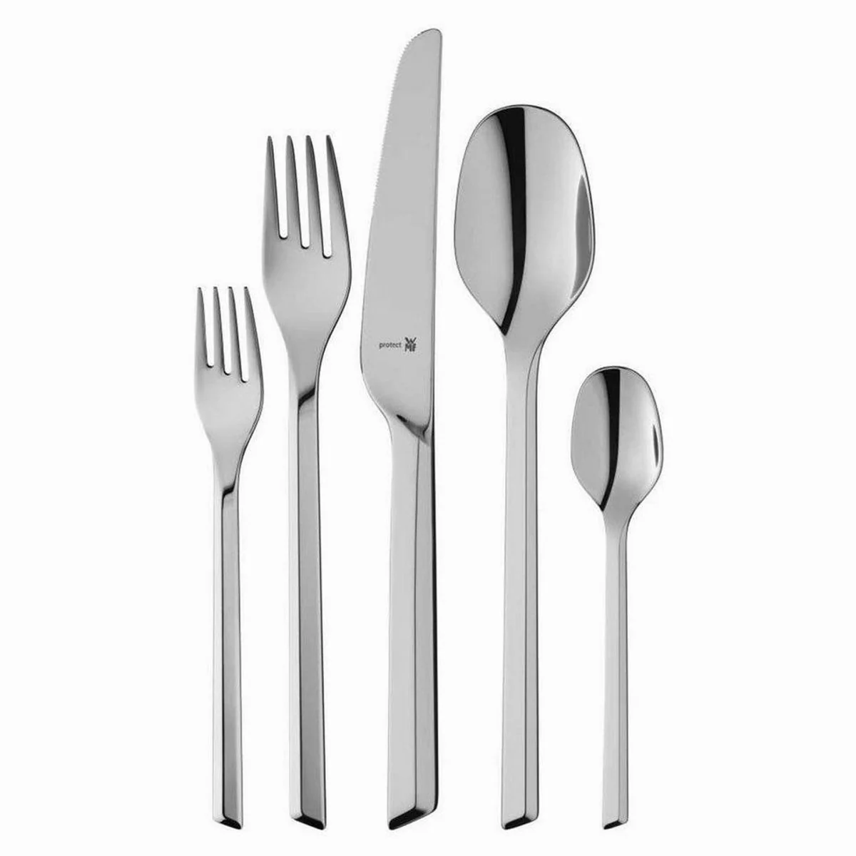 WMF Besteck-Set KINEO, 66-teilig, für 12 Personen, aus Cromargan protect Edelstahl 18/10
