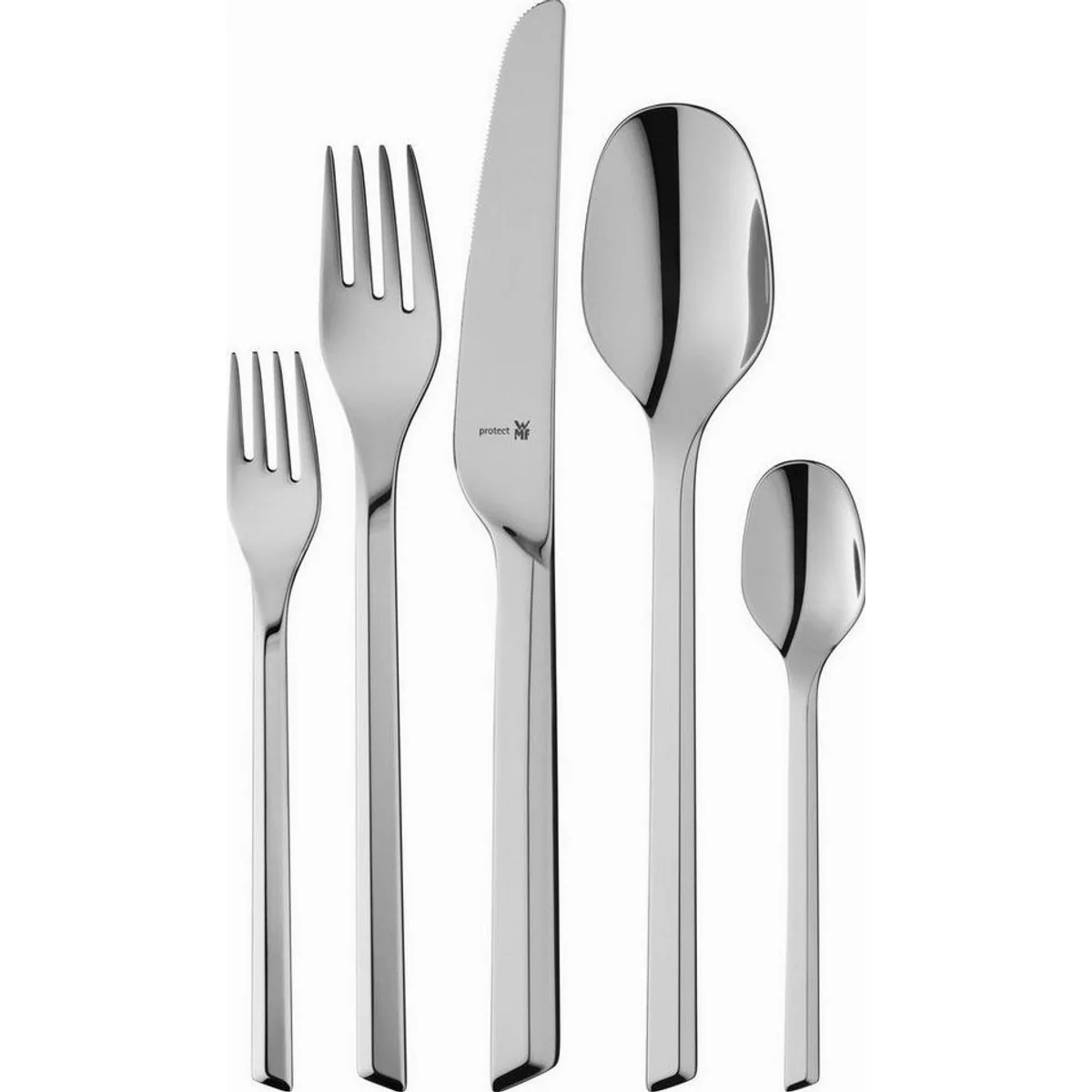 WMF Besteck-Set KINEO, 66-teilig, für 12 Personen, aus Cromargan protect Edelstahl 18/10 2