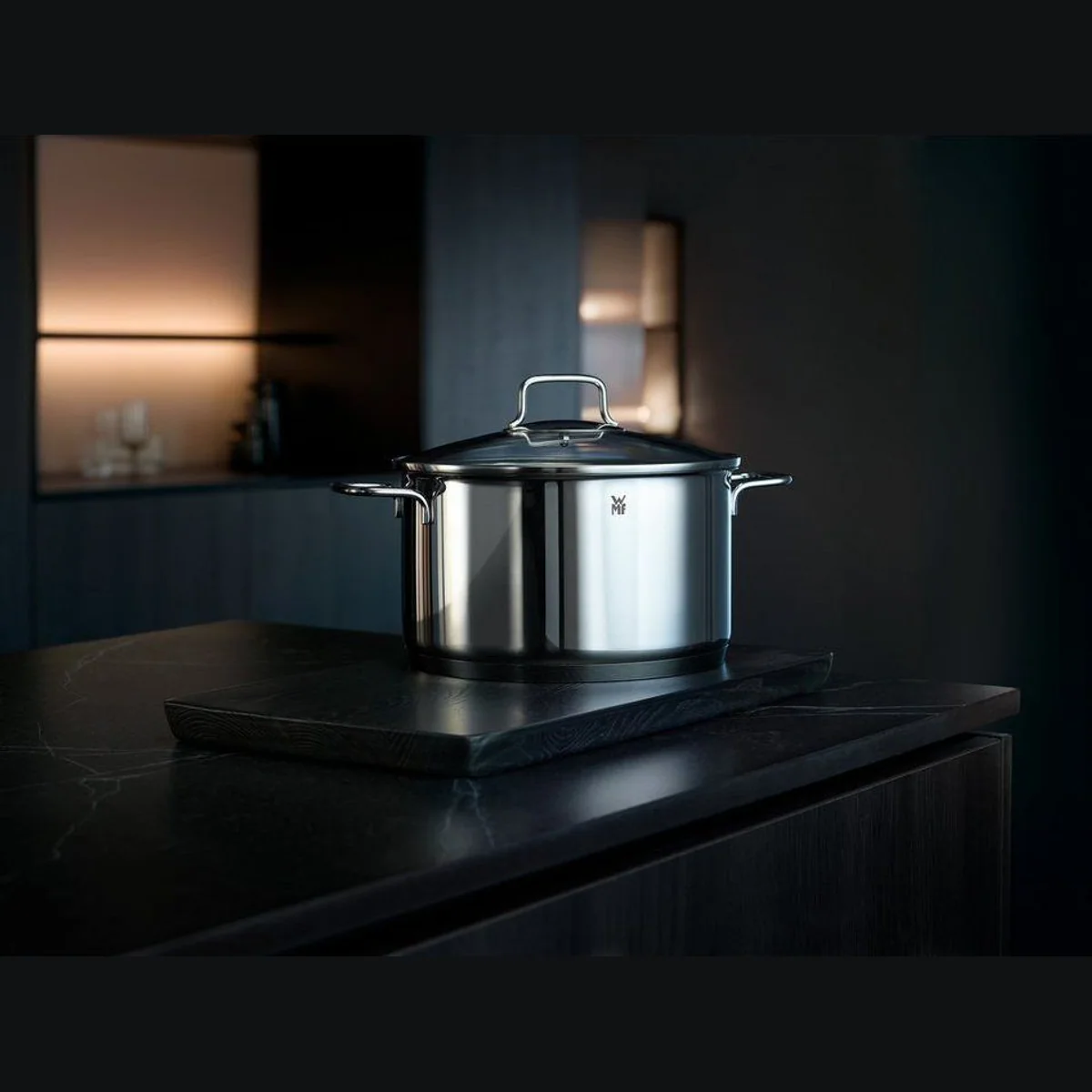 WMF Topf-Set Astoria, Induktionsgeeignet, Glasdeckel, Cromargan Edelstahl — 6-teilig, energiesparend, tropffrei 5