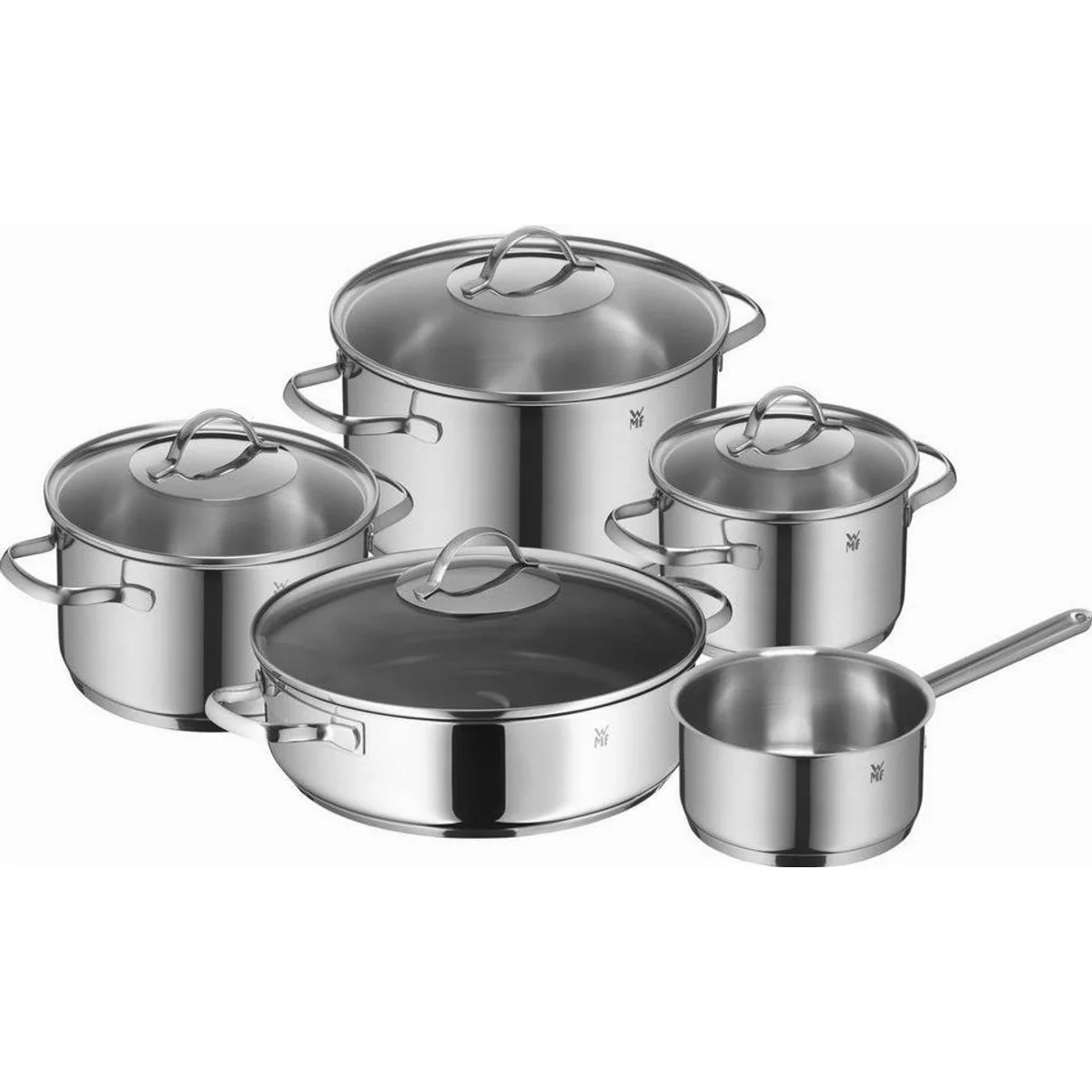 WMF Topf-Set Provence, 5-teilig, langlebig, elegantes Design, gleichmäßige Wärmeverteilung