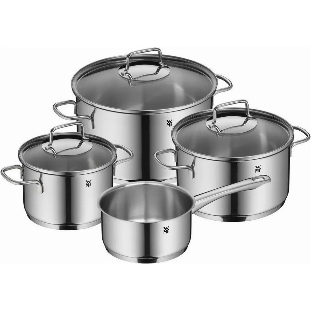 WMF Topf-Set ASTORIA, 4-teilig, rostfreier Edelstahl, Glasdeckel 3