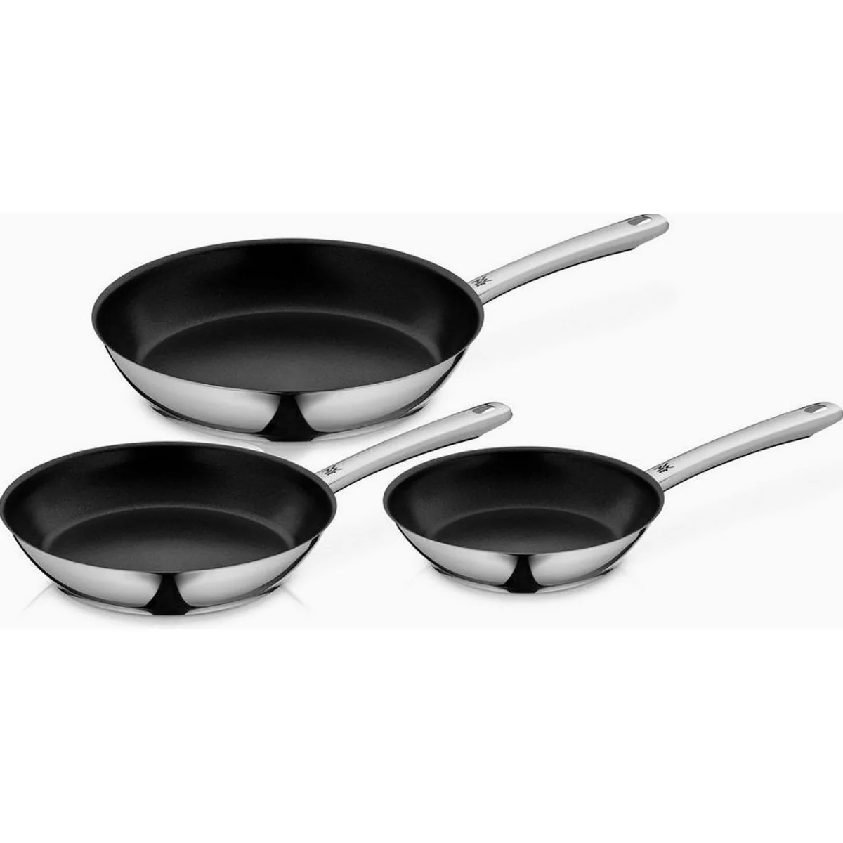 WMF Pfannen-Set Inspiration, 3-tlg. mit Antihaftversiegelung, Cromargan Edelstahl