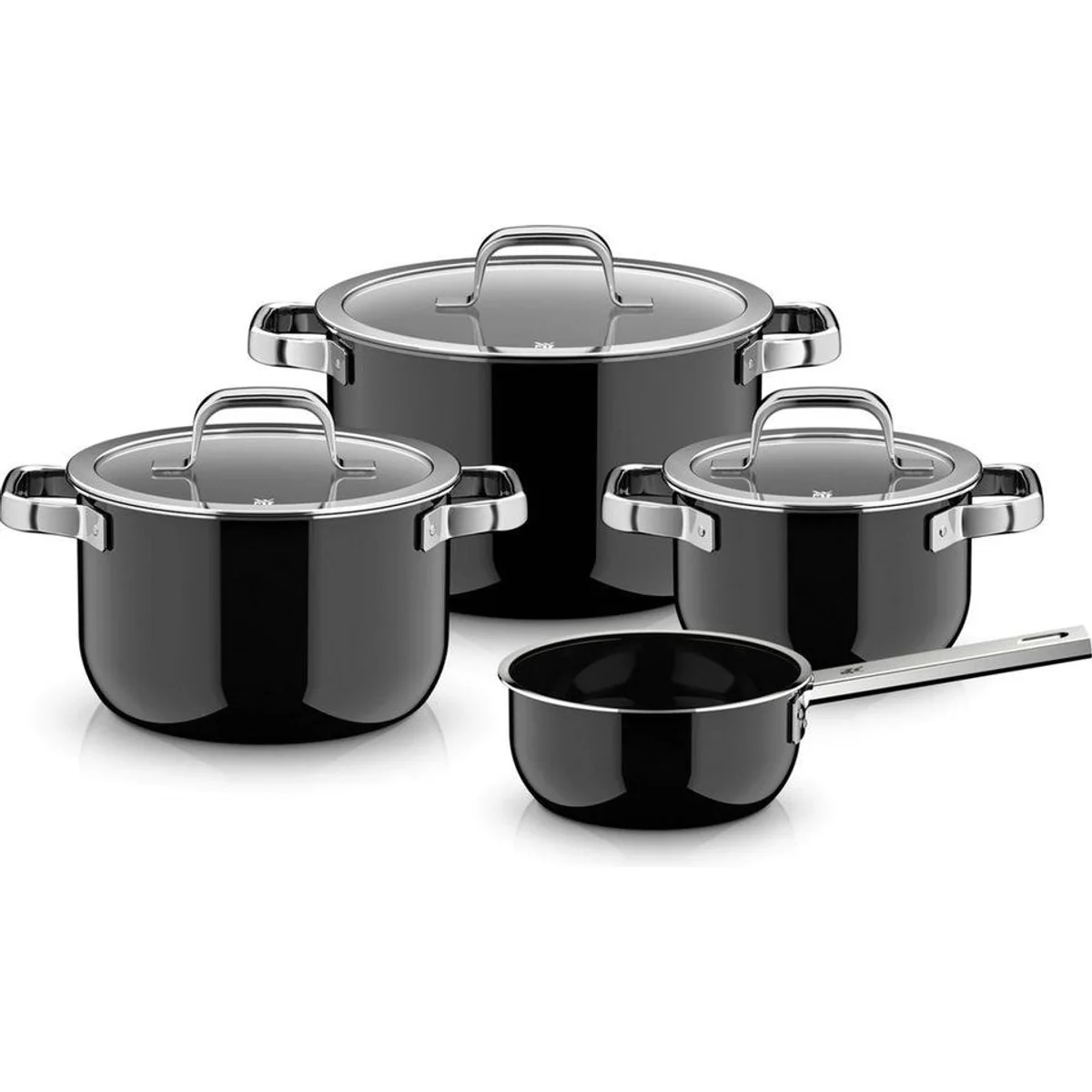 WMF Fusiontec Mineral Pro Topf-Set, kratzfest, wärmereduzierende Hohlgriffe — 7-teilig