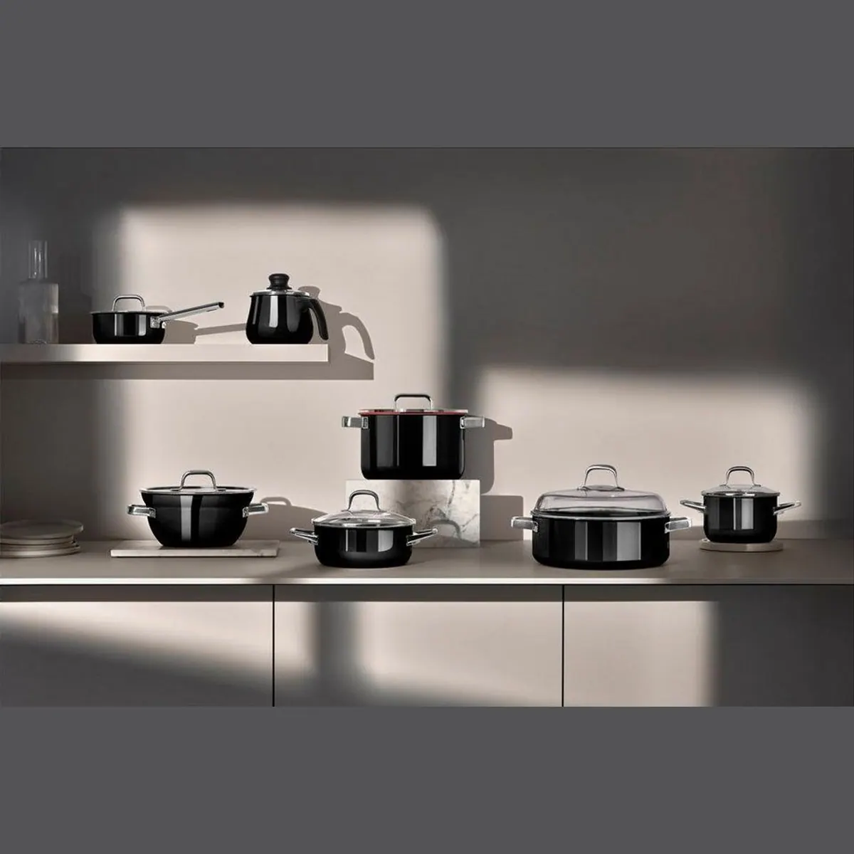 WMF Fusiontec Mineral Pro Topf-Set, kratzfest, wärmereduzierende Hohlgriffe — 7-teilig 5