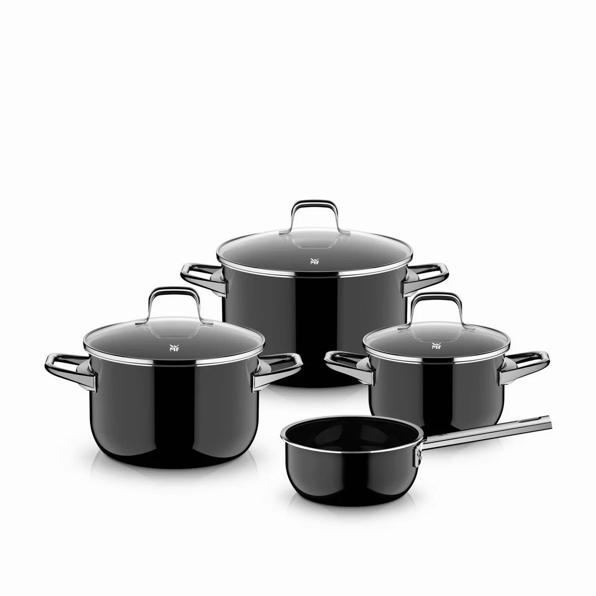 WMF Fusiontec Essential Pro Topf-Set, 7-teilig, kratzfest & wärmereduzierende Hohlgriffe