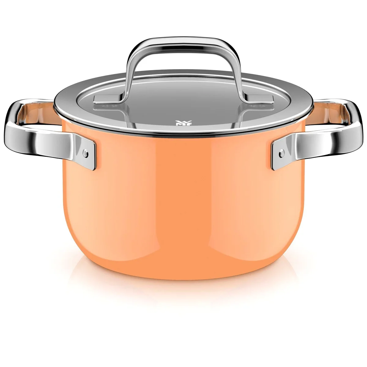 WMF Fusiontec Mineral Pro Topf-Set, 4-teilig, induktionsgeeignet, Papaya Orange 2