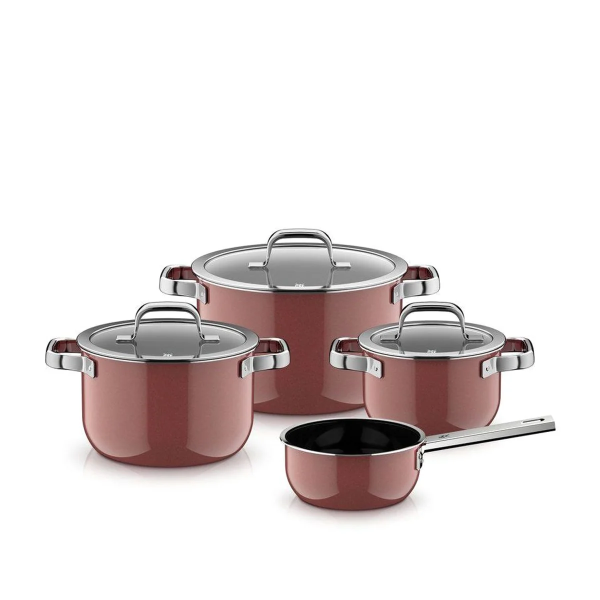WMF Fusiontec Mineral Pro Topf-Set, 4-teilig, kratzfest und wärmespeichernd