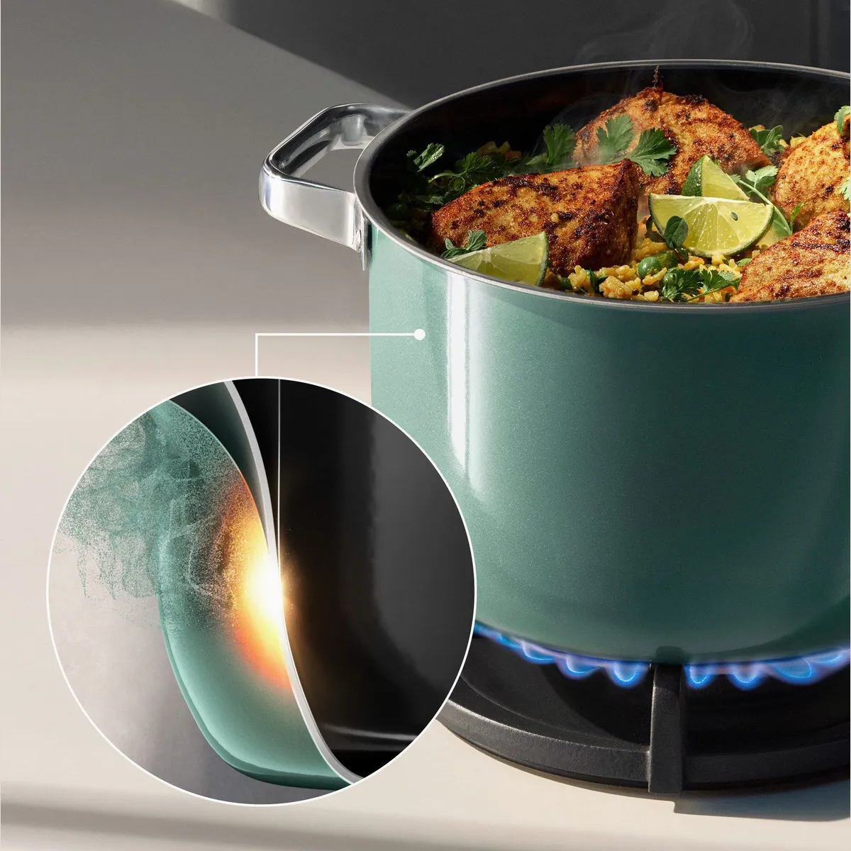 WMF Fusiontec Mineral Pro Topf-Set, 4-teilig mit kratzfester Oberfläche 2