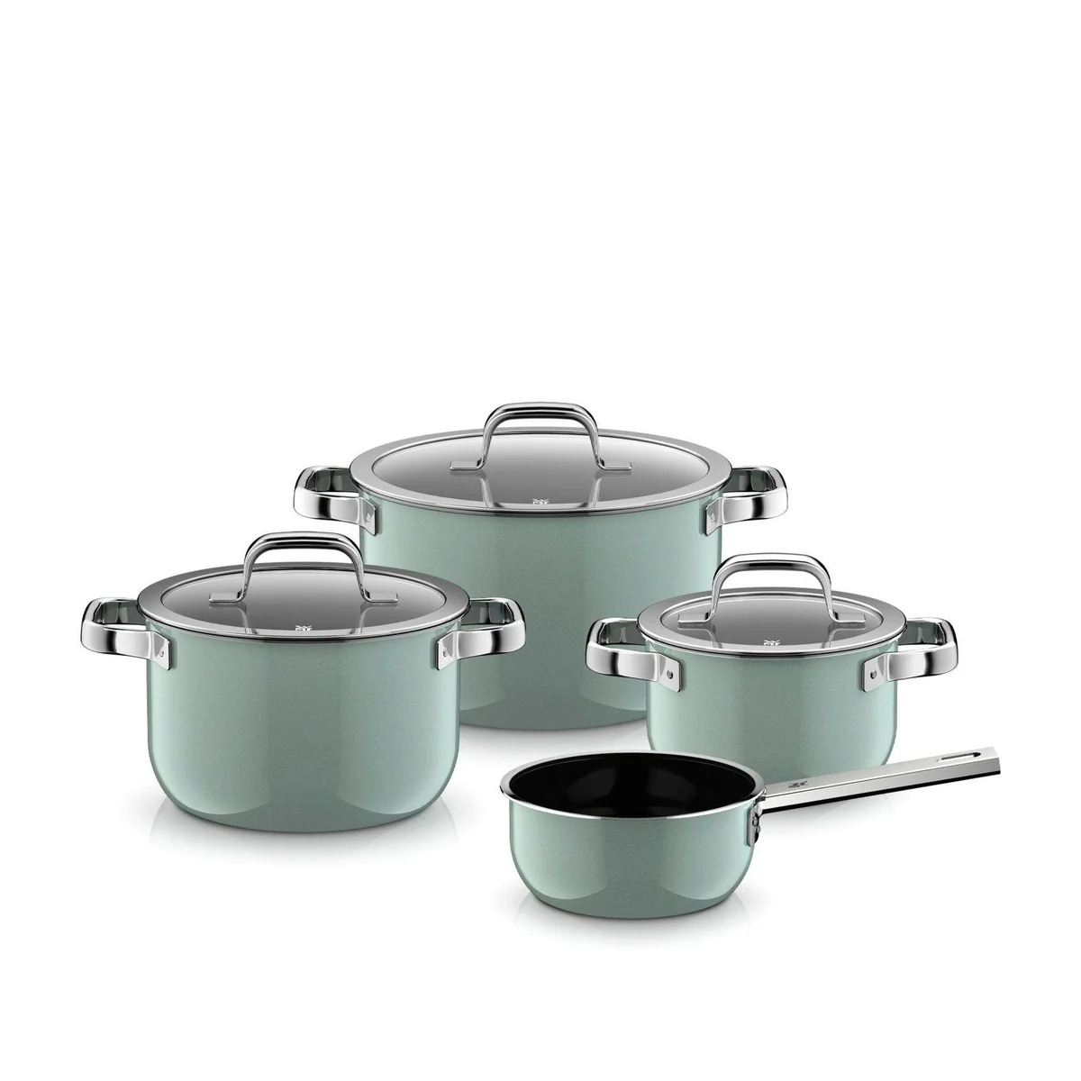 WMF Fusiontec Mineral Pro Topf-Set, 4-teilig mit kratzfester Oberfläche 5