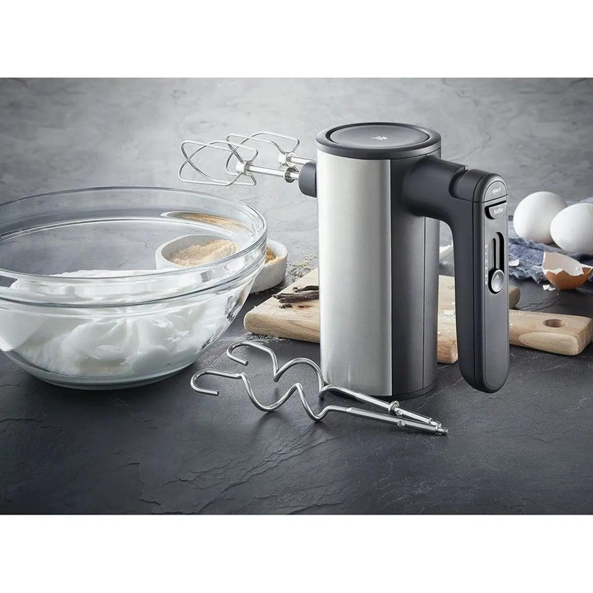 WMF Eismaschine 3in1, platzsparend, 300 ml Gefrierbehälter, LC-Display mit Countdown 3