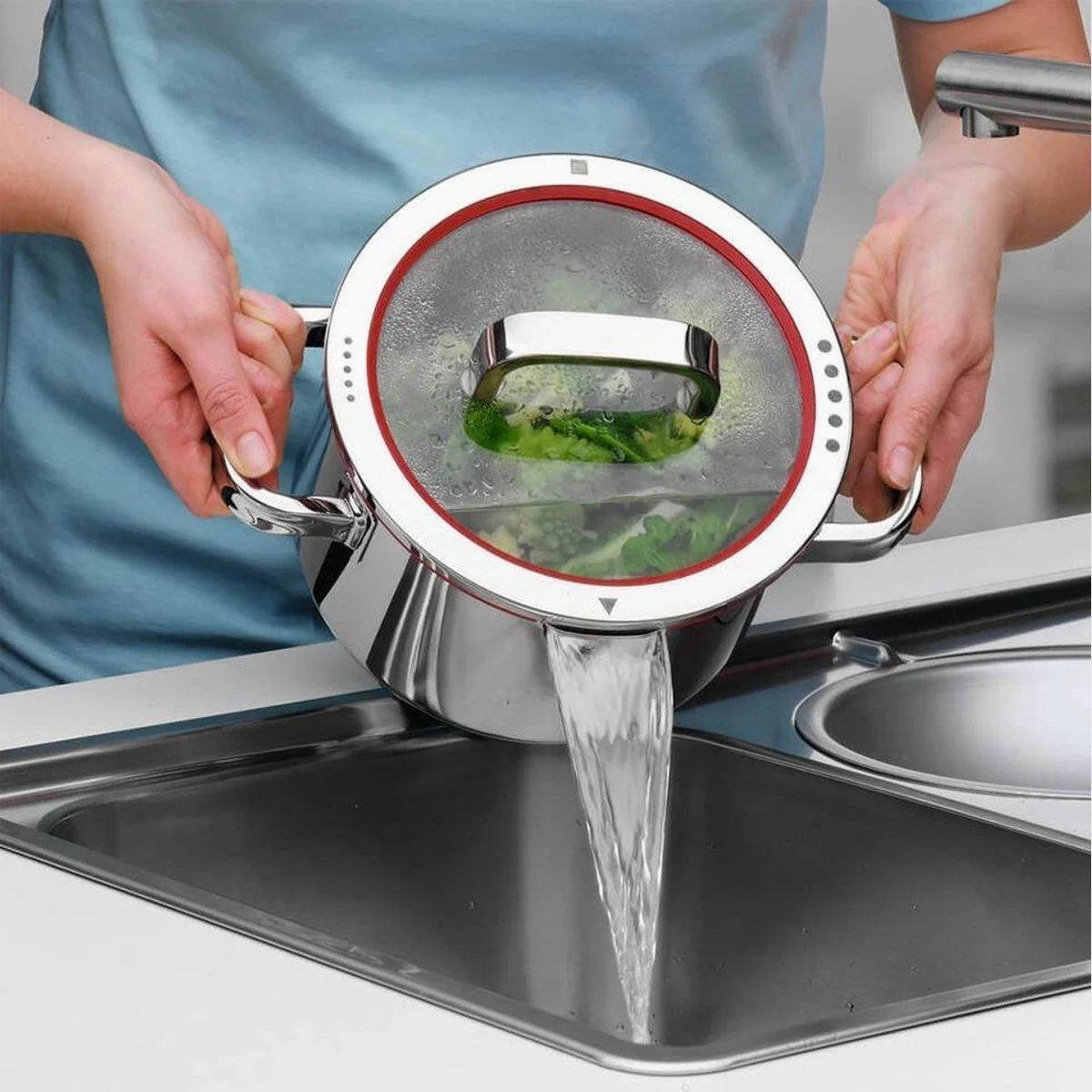WMF Topfset Function 4, 4-teilig mit Dämpfer, vielseitig und funktional 2