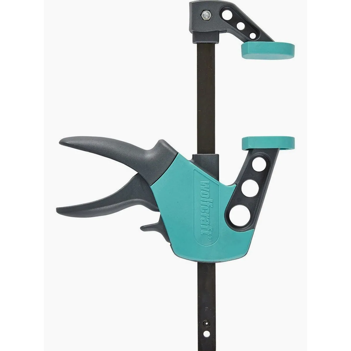 Wolfcraft Einhandzwinge EHZ Easy 75-150, müheloses Spannen, ergonomischer Griff, langlebig