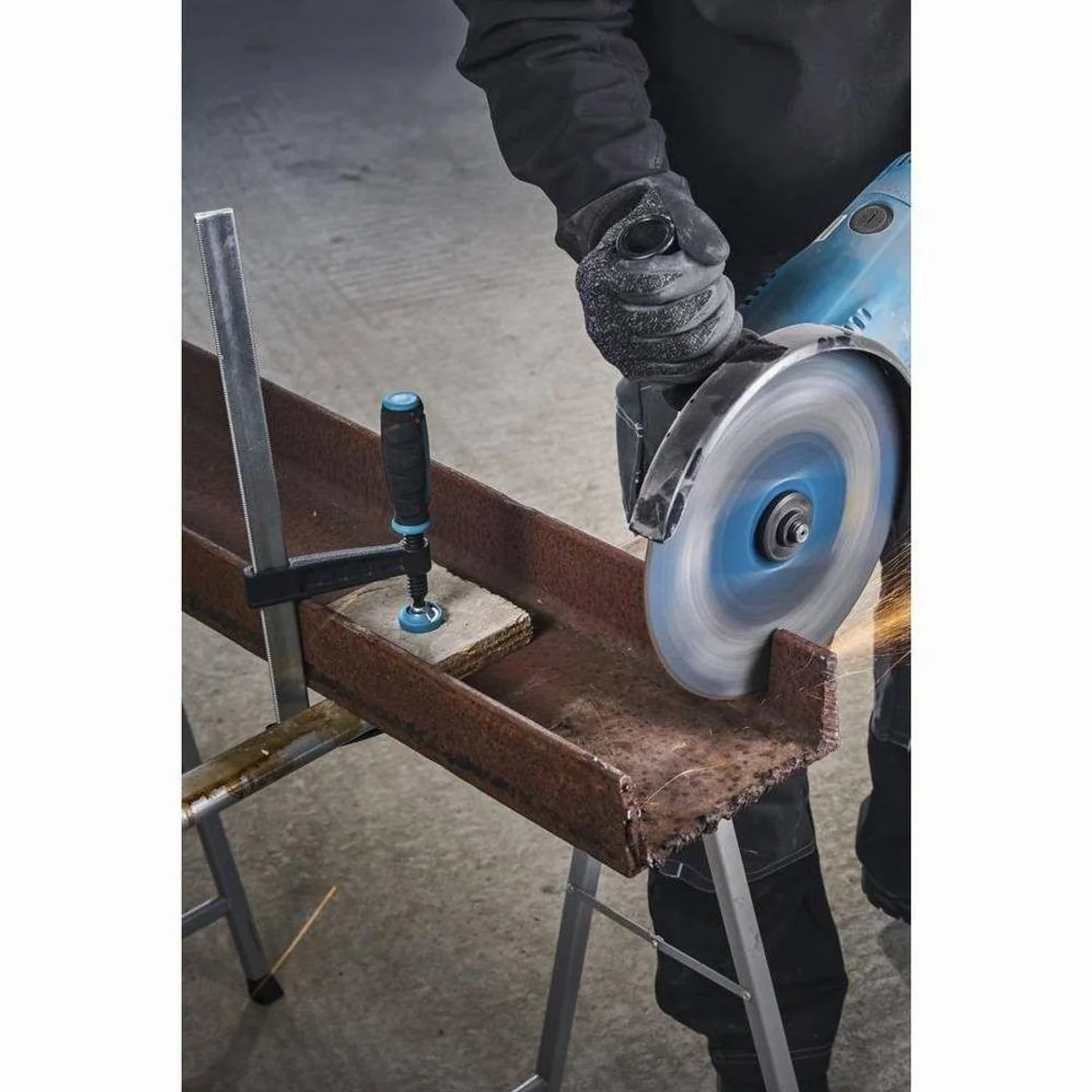 Wolfcraft SC 80-200 Schraubzwinge, hohe Spannkraft, ergonomischer Griff, werkstückschonend 5
